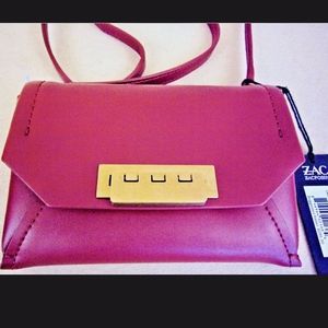 NWT  Zac Posen pink envelope crossbody bag